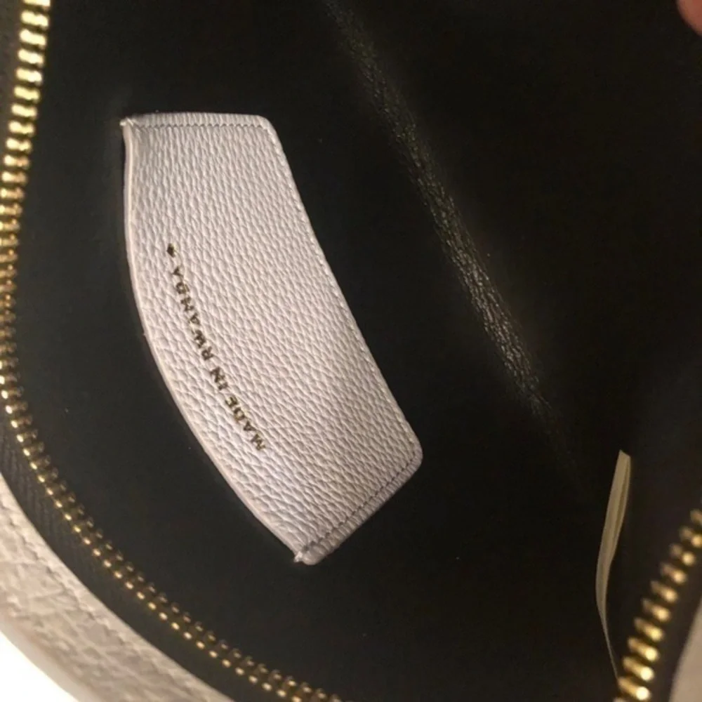 Kate spade blue leather bow large wristlet clutch